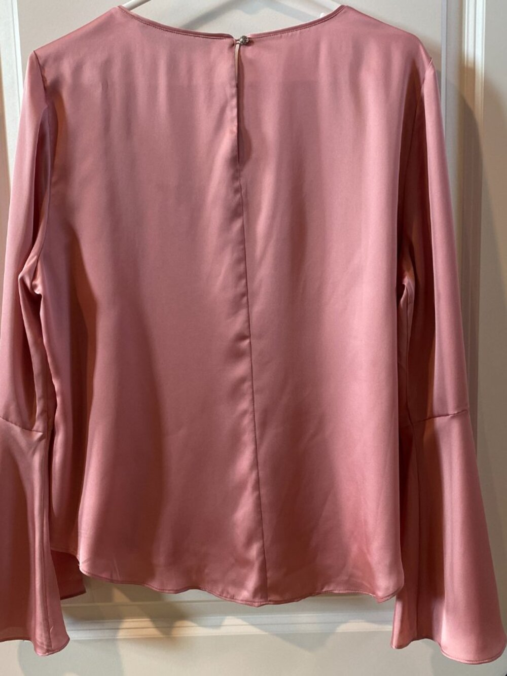 WHBM Pink Surplice Top Size 14 NWT - Picture 7 of 11